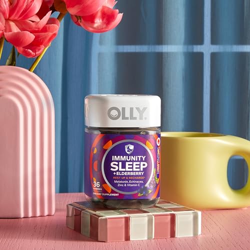 Lifestyle shot featuring bedtime routine with OLLY gummies
