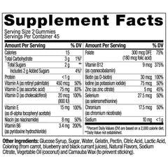 OLLY Men’s Multivitamin Gummy immune support visuals and claims.