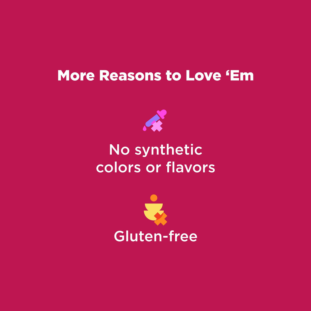 OLLY gluten-free symbol on packaging, satisfying dietary needs.