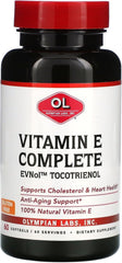 Bottle with Olympian Labs Vitamin E Complete Tocomin 200IU label