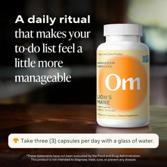 USDA Organic and USA-grown Lion's Mane capsules