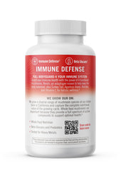 Lifestyle shot showing daily use of Om Mushroom Immune Defense capsules