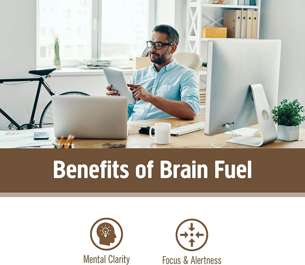 Capsules of OM Mushroom Brain Fuel supplement