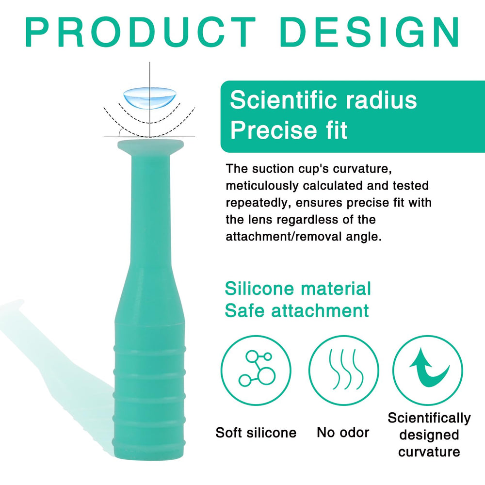 Flexible silicone remover tool for easy lens removal