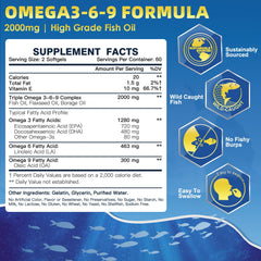 Omega 3-6-9 blend from fish, flaxseed and borage oils