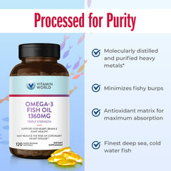 Omega-3 with enhanced absorption and minimal burps