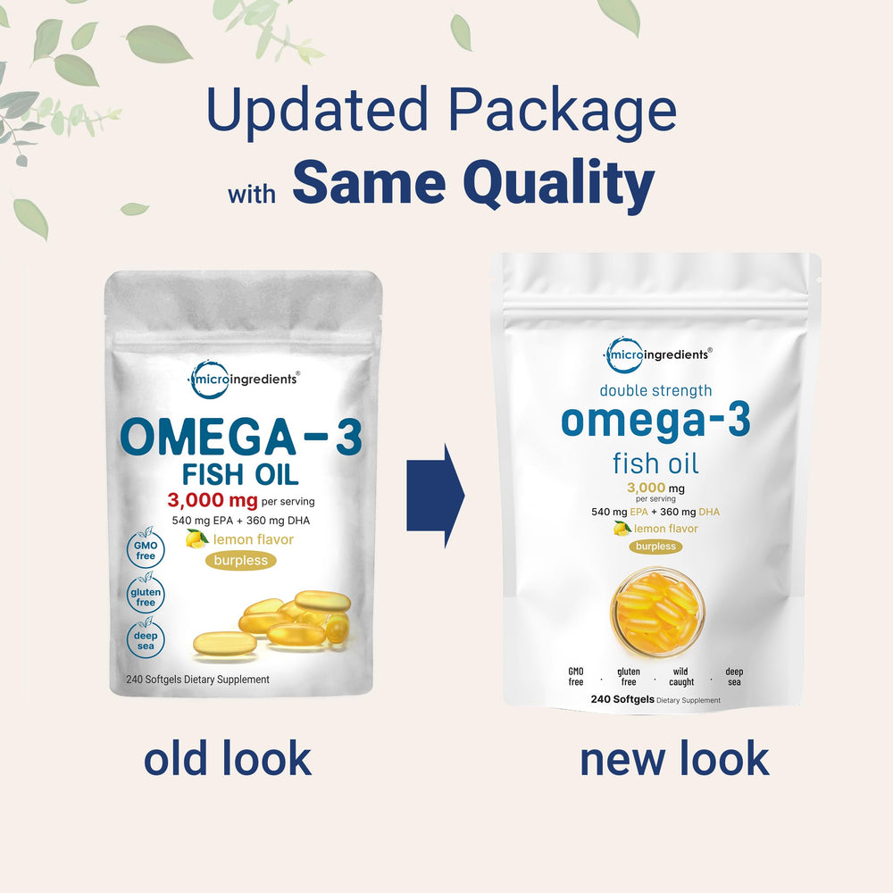 Per-serving omega-3: 540mg EPA and 360mg DHA