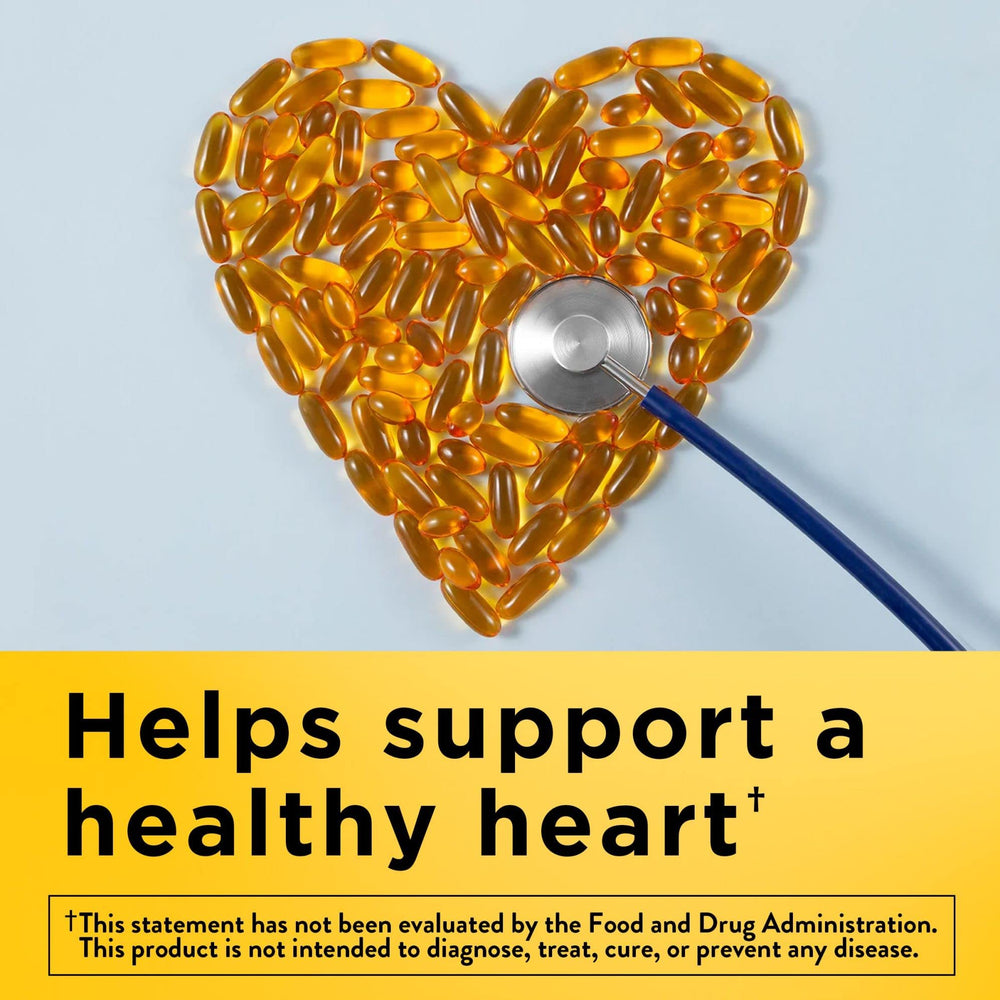 Two softgels provide 600 mg Omega-3 (EPA/DHA)