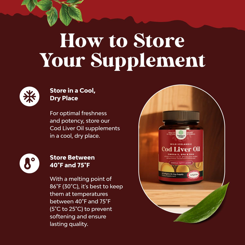 Label highlights omega-3 EPA and DHA from cod liver oil