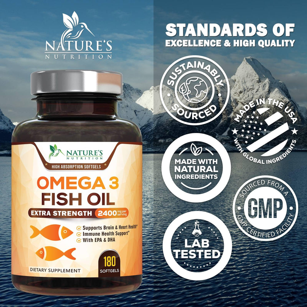 EPA & DHA triple-strength omega-3 icon
