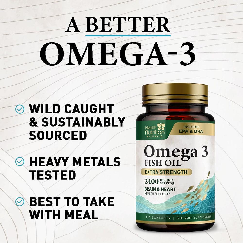 Brain health icon with Omega-3 imagery