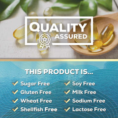 Heart health icon with Omega-3 imagery