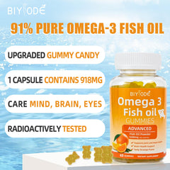 Close-up of Omega-3 Gummies for eye health