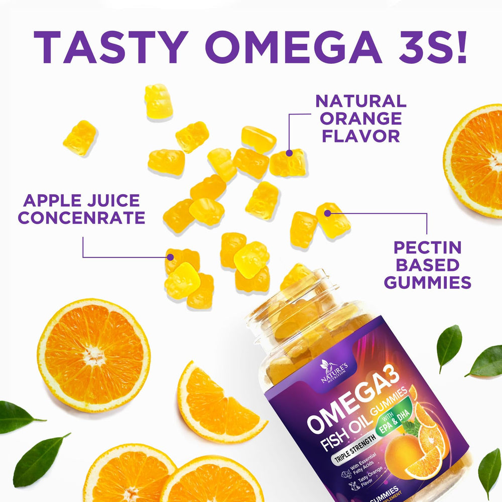 Gummies illustrating heart, brain, and joint health benefits