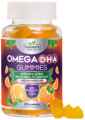Omega 3 Fish Oil Gummies orange flavor bottle