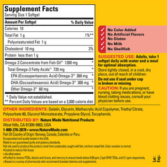 Illustration of heart, brain and eyes health benefits from omega-3