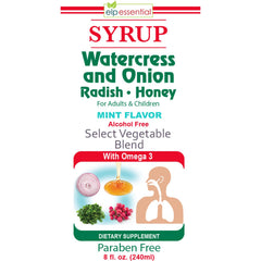 Natural ingredients list for watercress onion radish honey syrup – 8 oz