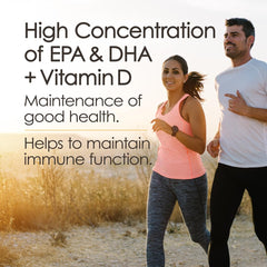 IFOS certified and third-party tested seal on omega-3 bottle