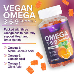 Omega 369 Gummies nutrition facts panel