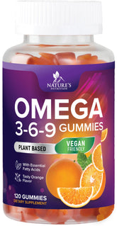 Omega 369 Gummies orange flavored bottle