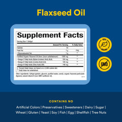 Certified-organic flaxseed illustration