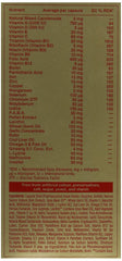 Omega-H3 Multivitamin Mineral nutrition label