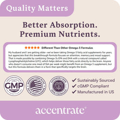 EPA and DHA premium omega-3 lipids detail