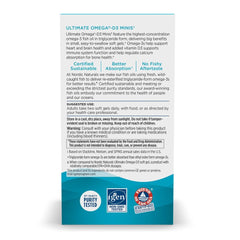 Close-up of lemon-flavored mini omega-3 soft gels