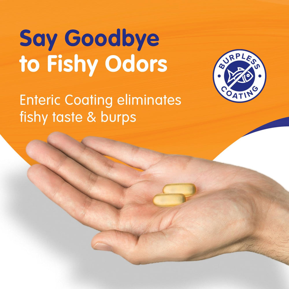No fishy burps due to enteric coating