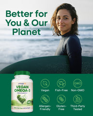 Planet and ocean friendly vegan omega-3 product