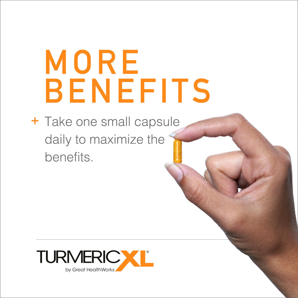 Gluten-free and vegan label for TurmericXL supplement