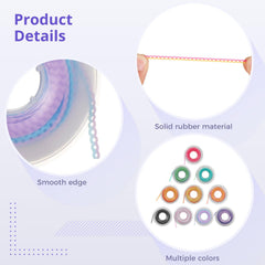 Easy-install orthodontic rubber power chains for braces
