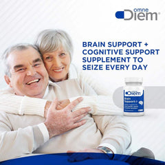 Close-up of Omne Diem Brain Support capsules
