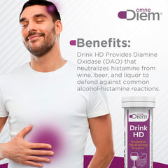 OmneDiem Drink HD packaging and capsule bottle