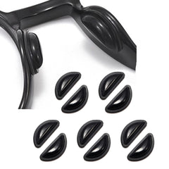 Omnful 3.5mm black adhesive nose pads set of 5 - front view