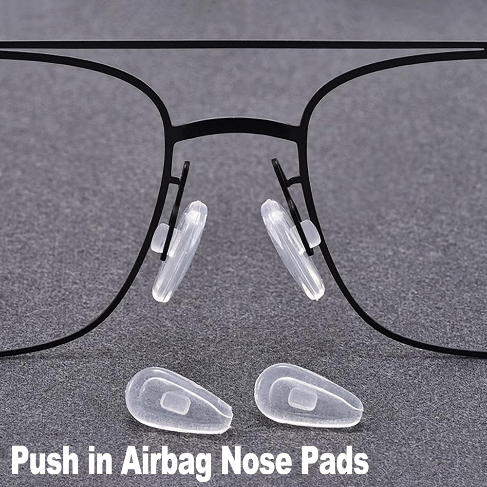 Anti-slip nose pad mounted on eyeglasses bridge