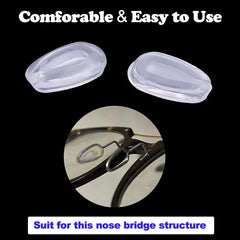 Close-up of the airbag center design on the silicone nose pad