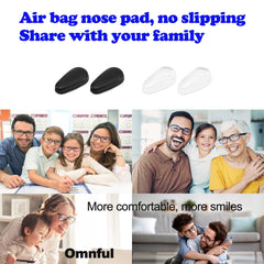 Applying Omnful nose pads to eyewear frame