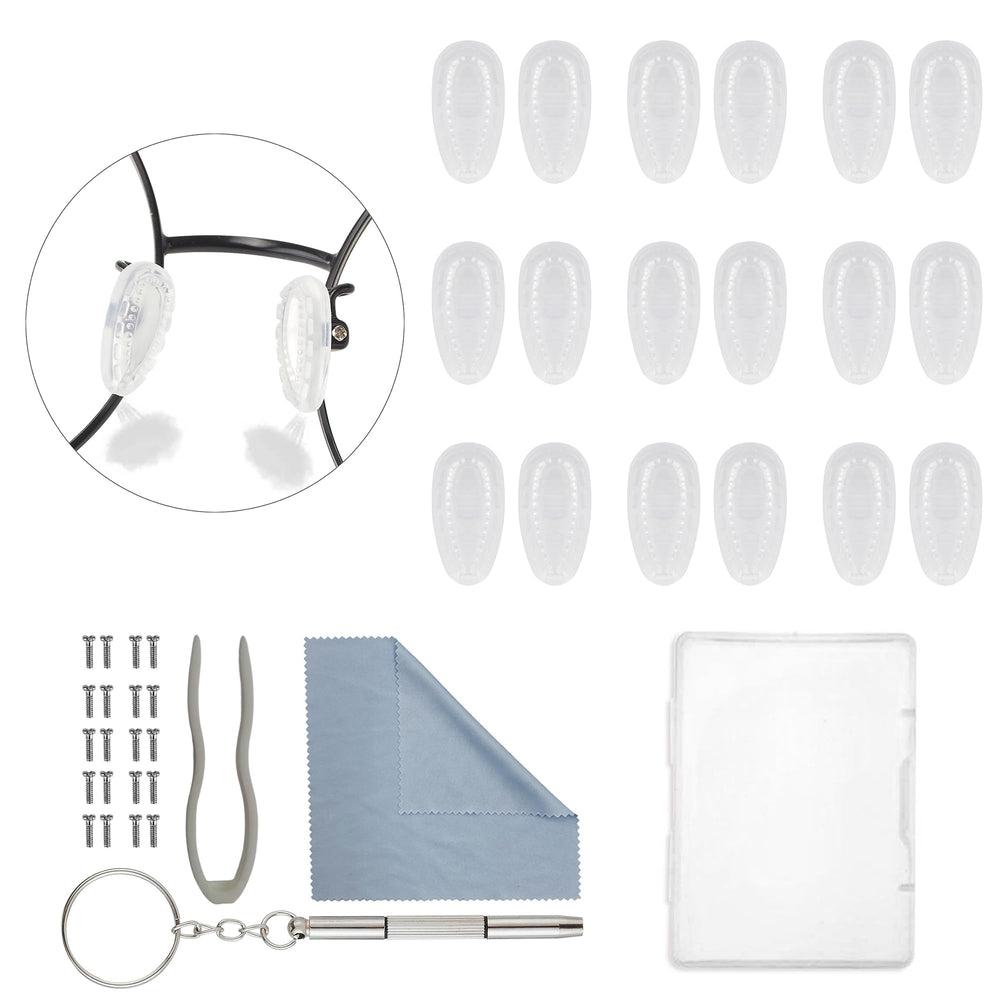 Two styles air chamber silicone nose pads for glasses