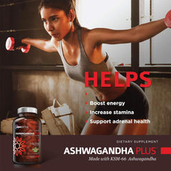 Lifestyle image showing usage of OmniBiotics Organic Ashwagandha