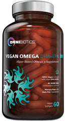 Bottle of OmniBiotics Vegan Omega-3 DHA + EPA Prenatal