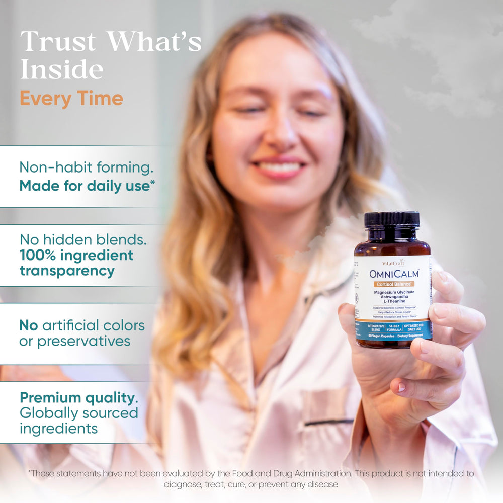 OmniCalm magnesium glycinate and magnesium malate ingredients