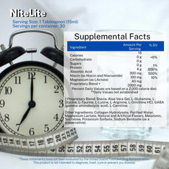 OmniTrim Nite Lite ingredients list on label