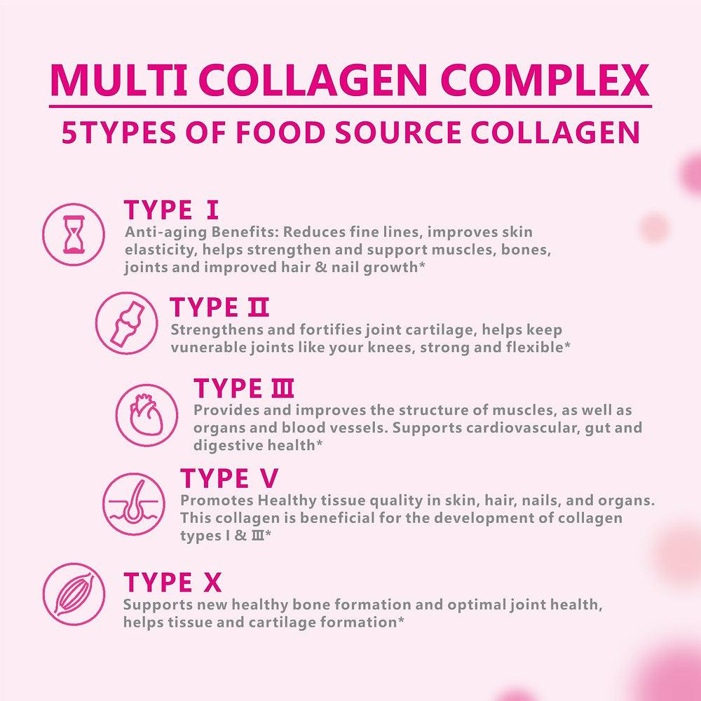 Collagen powder with prebiotics and cranberry extract ingredients