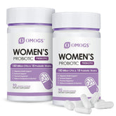 Front view of OMOGS Women's Probiotic 180B CFU 18 strains 180 capsules