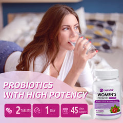 Lifestyle image of daily probiotic routine for women's health