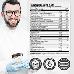 Vitamin B capsules and ginger components for wellness