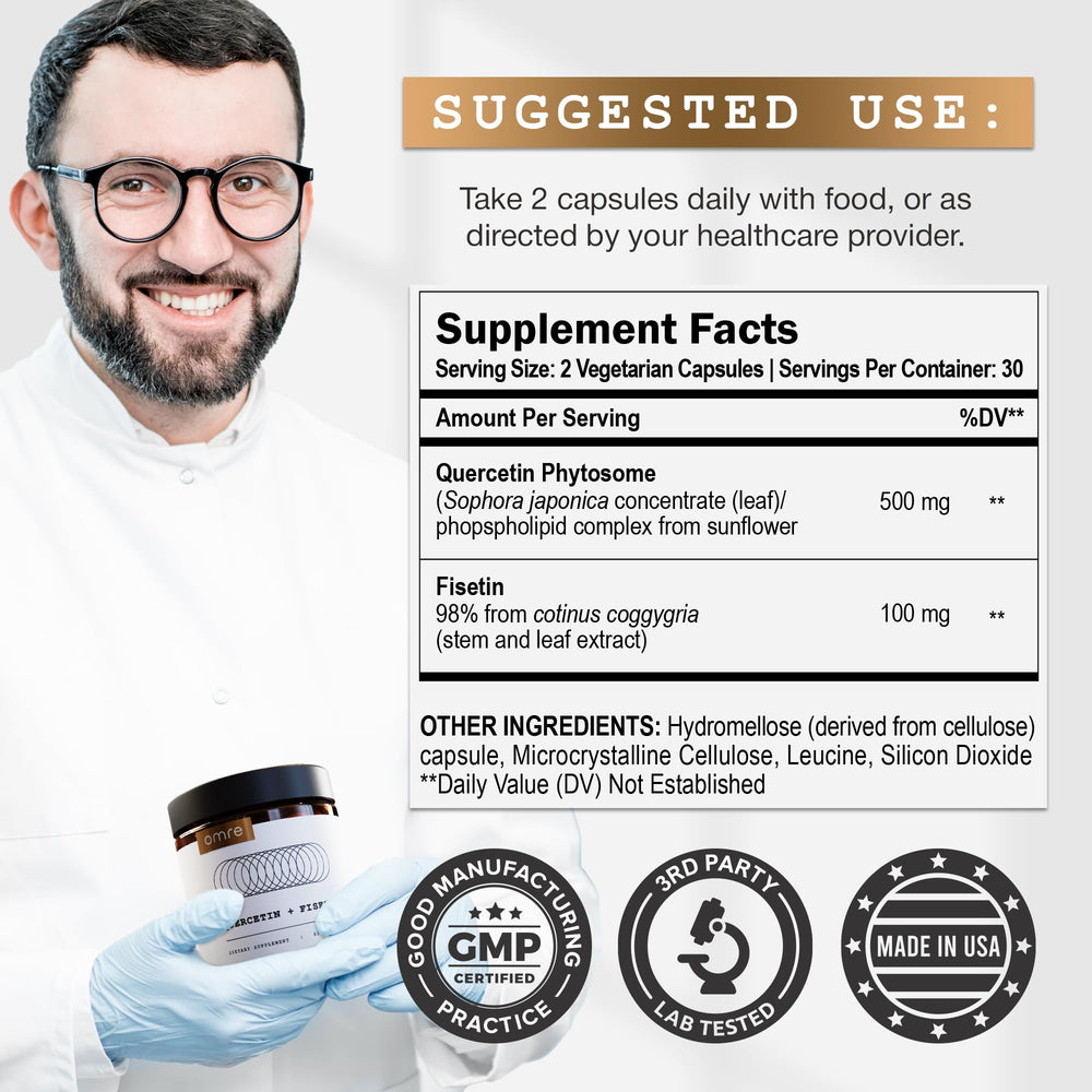 Fisetin 98% purity standard on vial label