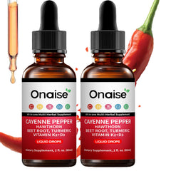 ONAIS Cayenne Pepper Drops bottle front view
