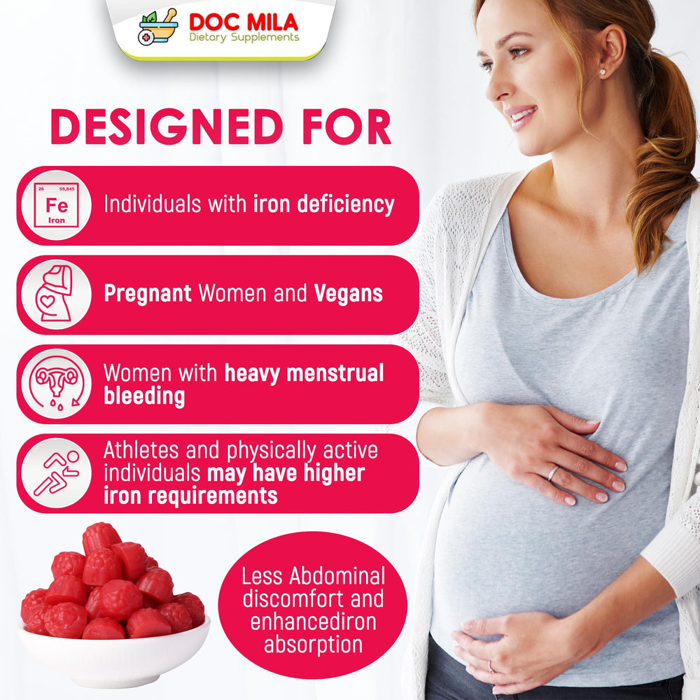 One daily iron bisglycinate gummy (25mg)